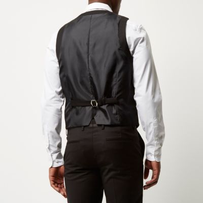Black tux waistcoat